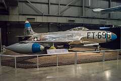 A Lockheed F-80C Shooting Star, the first American aircraft to exceed 500 mph in level flight.