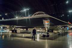 The Northrop Grumman B-2 Spirit bomber.