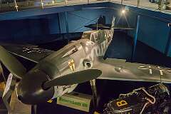 The Messerschmitt Bf 109, produced in larger quantities than any other combat airplane in history except the Soviet Ilyushin Il-2 Sturmovik.