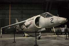 The British-built Hawker Siddeley XV-6A Kestrel, a prototype Vertical/Short Take-Off and Landing (VSTOL) aircraft.