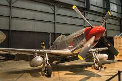 The North American P-51D Mustang, among the best and most well-known fighters used by the U.S. Army Air Forces during World War II.