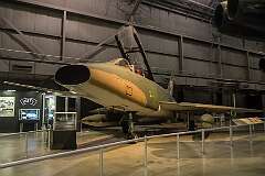 The North American F-100F Super Sabre, a two-seat training version to train new Super Sabre pilots.
