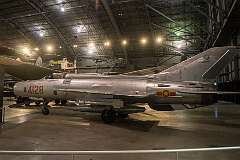 The Mikoyan-Gurevich MiG-21PF; this Soviet-made aircraft first flew in 1955, and more than 50 countries have used various versions.