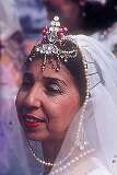 Strážnice, Morava, Czechia, 1989 - A woman from Azerbaijan at an International Folk festival.
