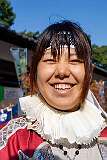 Shimabara, Kyūshū, Japan, 2014  - A hostess in period costume at Shimabara Castle.