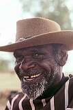 Lajamanu, NT, Australia, 1981 - A Warlpiri Aboriginal man from central Australia.