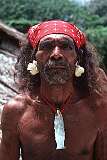 Tai, Temotu, Solomon Islands, 1983 - A man on the remote Polynesian island of Tikopia, east Solomons.