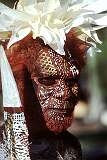 Point Vénus, Tahiti, French Polynesia, 1985 - A Tiwi Aboriginal man, from Bathurst Island, Australia at the Pacific Festival.
