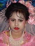 Gili Air, Lombok, Indonesia, 2005 - A bride at her wedding.
