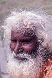 Kathmandu, Nepal, 1979. - An elder at Swayambhunath stupa.