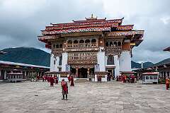 Gangtey, Bhutan, 2023 - The Tsokhang, main hall of Gangtey Monastery; established in 1613, renovated 2000-2008.