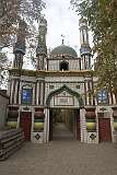 Turpan, Xinjiang-Uyghur, China, 2011 - The Yulghun Mosque with ceramic tiles, along the street leading east of the town.