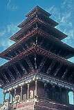 Bhaktapur, Nepal, 1979 - Nyatapola Temple, built in 1702.