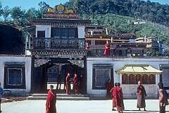 Rumtek, Sikkim, India, 1979 - Rumtek Monastery, or Dharma Chakra Centre, originally built in the mid-18th century but rebuilt in 1959-1963.