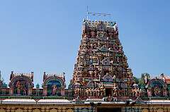 Kuala Lumpur, Malaysia, 2013 - Sri Kandaswamy Kovil, an orthodox Hindu Ceylonese Tamil temple, dating from 1902.