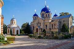 Kitskany (Chițcani), Transnistria, Moldova, 2015 - The church of the Orthodox Noul Neamț Monastery, founded in 1861.