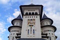 Gura Humorului, Suceava, Romania, 2015 - The Orthodox “Virgin Birth” Cathedral, consecrated in 1991.