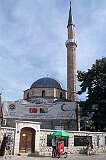 Sarajevo, Bosnia, 2018 - The Baščaršijska Džamija or Havadža Duraka mosque, built in 1528.