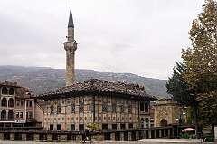 Tetovo, North Macedonia, 2018 - The Šarena Džamija (Decorated or Aladza Mosque), originally built in 1438 and later rebuilt in 1833.