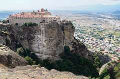Meteora, Thessaly, Greece, 2015 - Moni Agiou Stefanou, the Holy Monastery of Saint Stephen, inhabited by nuns and founded in 1192.