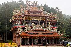 Alishan, Taiwan, 2014 - Shouzhen Temple, enshrining the Supreme Emperor of the Dark Heaven, established in 1948.