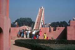 Jantar Mantar (“instruments for measuring the harmony of the heavens”), in Delhi, India, 1979.