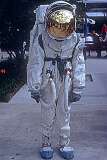 A space suit at the Kennedy Space Center Visitor Complex, Cape Canaveral, Florida.