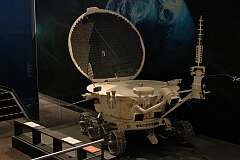 A Model of Lunokhod, an unmanned moon rover that was landed on the moon by the Soviets in the seventies, in the Powerhouse Museum in Sydney, Australia, 2010.