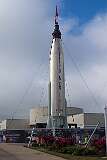 A Mercury-Atlas combination, used for most Mercury missions, at the Kennedy Space Center Visitor Complex in Cape Canaveral.