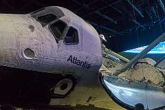 The Space Shuttle Atlantis, the fourth operational and the second-to-last Space Shuttle built.