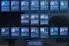 The Astronauts Memorial, of the American astronauts and pilots who died during their missions, at the Kennedy Space Center Visitor Complex.