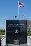 Astronauts Memorial, dedicated 9 May 1991, of the American astronauts and pilots who died during their missions, at the Kennedy Space Center Visitor Complex.