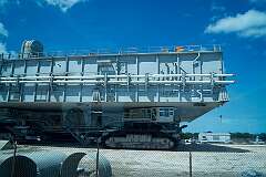 The crawler-transporters at NASA's Kennedy Space Center, formally known as the Missile Crawler Transporter Facilities, a pair of tracked vehicles used to transport spacecraft from NASA's Vehicle Assembly Building (VAB) along the Crawlerway to Launch Complex 39. They were originally used to transport the Saturn IB and Saturn V rockets during the Apollo, Skylab and Apollo–Soyuz programs. They were then used to transport Space Shuttles from 1981 to 2011.