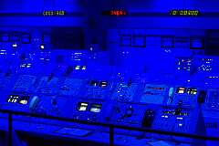Mission Control at NASA's Kennedy Space Center, Cape Canaveral, where launches are monitored.