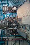 The second stage of Saturn V, the three-stage launch vehicle for the Apollo Moon exploration program.