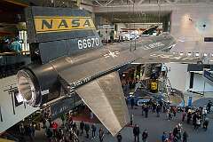 The North American X-15 rocket-powered research aircraft, designed to subject pilots to conditions future astronauts would face.