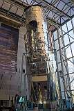 The Hubble Space Telescope, a full-scale mockup built in 1975 by Lockheed Missile and Space Company for conducting various feasibility studies.