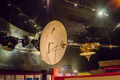 A Development Test Model (DTM) for the Voyager spacecraft that consists of facsimile and dummy parts manufactured by the Jet Propulsion Laboratory.