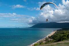Wangetti, Queensland, Australia, 2021 - Paragliding at Rex Lookout, north of Cairns.