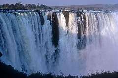 Victoria Falls, Matabeleland North, Zimbabwe - The Main Falls of Victoria Falls.