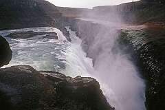 Gullfoss, Suðurland, Iceland - Gullfoss (“Golden Falls”), in the canyon of the Hvítá river.
