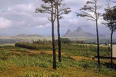 Curepipe, Mauritius - View to Les Trois Mamelles, in the Plaines Wilhems District.