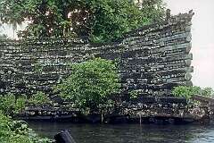 Madolenihmw, Pohnpei State, Micronesia - Nan Dowas, with more than nine metre high outer walls in Nan Madol on Pohnpei island.