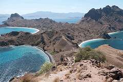Padar, Nusa Tenggara Timur, Indonesia - View from the top of Padar island in the Komodo islands.