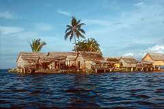 Hasimai, Malaita, Solomon Islands - The artificial island of Hasimai in Lau Lagoon, northern Malaita.