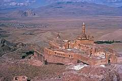 Doğubeyazıt, Ağrı, Turkey - The view over İshak Paşa Sarayı (Ishak Pasha Palace), completed in 1784.