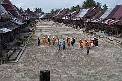 Bawömataluo, Nias, Indonesia - In the village of Bawömataluo, in the south of Nias island, west of Sumatra.