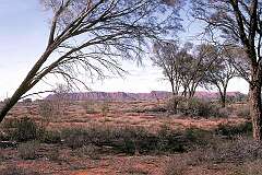 Tnorala, Northern Territory, Australia - View of Tnorala or Gosse Bluff, an ancient meteorite crater, created 140 million years ago in Central Australia.