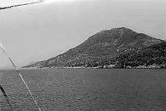 Adriatic Sea, Croatia - Sailing past the island of Šipan.
