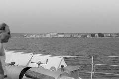 Adriatic Sea, Croatia - The view to the city of Biograd na Moru, once a capital of the medieval Croatian Kingdom.